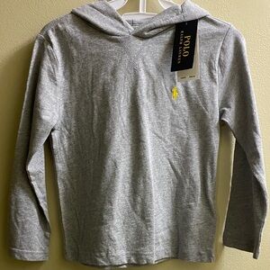 Polo by Ralph Lauren Light Gray Kids Hoodie